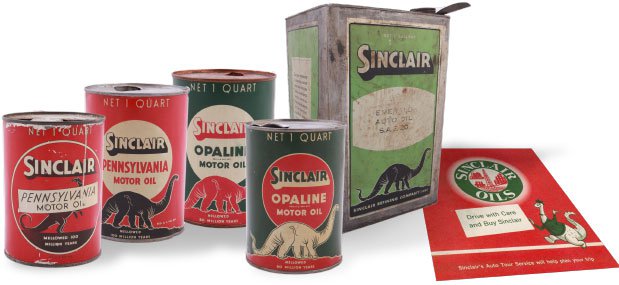 Sinclair Motor Oil Cans